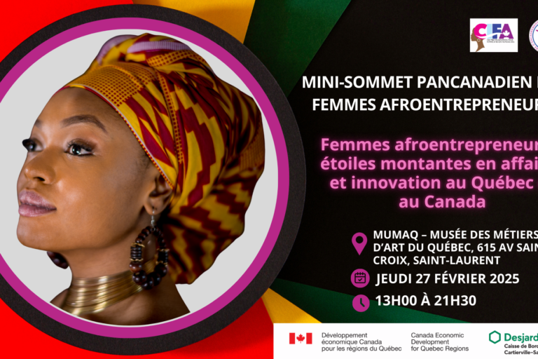 MINI-SOMMET PANCANADIEN DES FEMMES AFROENTREPRENEURES